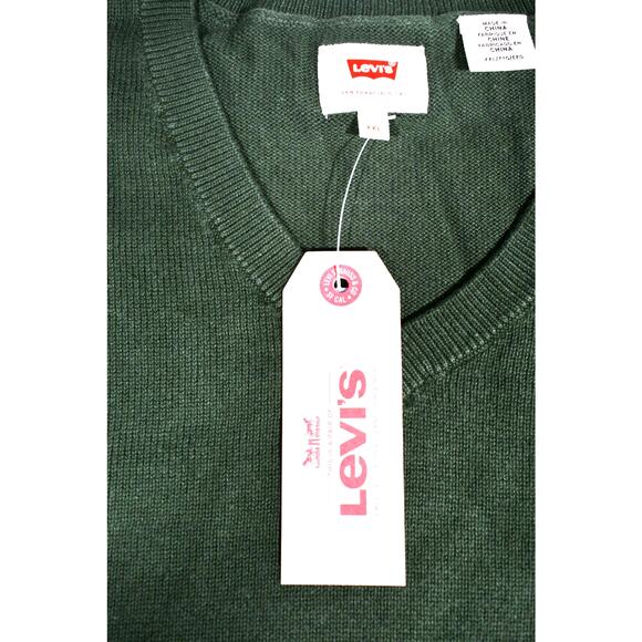 Levi's Classic V Neck  Men's Knit Sweater Size XXL 100% Cotton  NWT - Picture 2 of 15